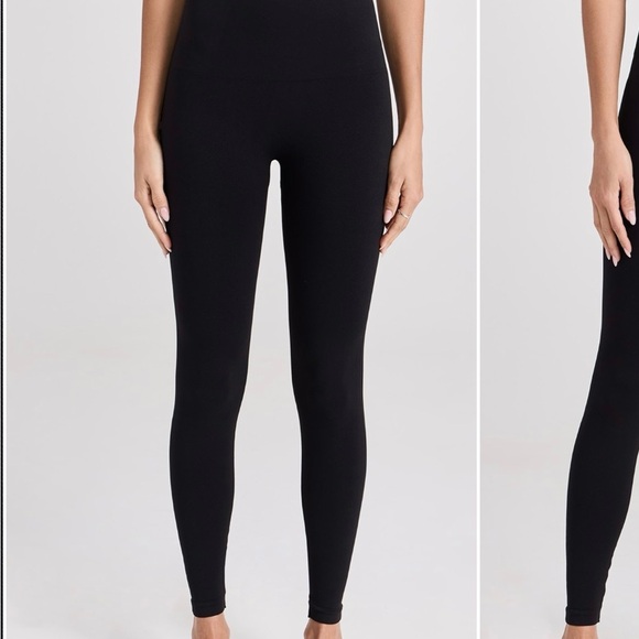 SPANX Pants - SPANX Black Look At Me Now High-Waisted Crop Leggings